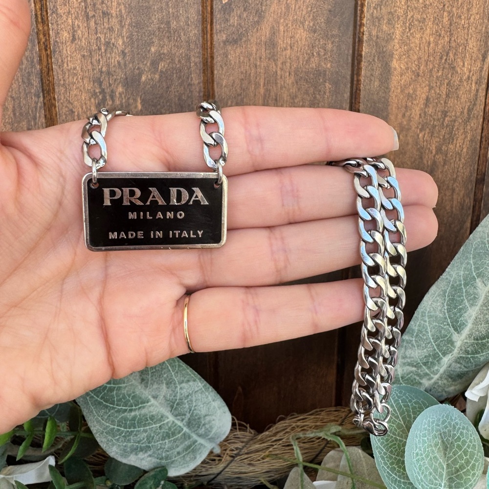SOLD-Authentic Prada Hardware Necklace